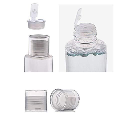 Miniatura 4 de Set de 4 unidades de 51fl oz5 oz vacía recargable botella de plástico transparente contenedor de viaje embalaje contenedor almacenamiento titular
