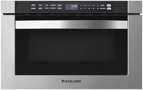 GASLAND 24 Inch Microwave Drawer 1.2 Cu.ft, 1000W Built-In Under ...