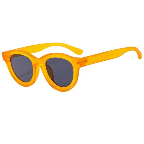 Lunettes de soleil rondes vintage UV400 pour hommes et femmes avec monture ovale