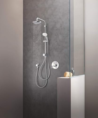 GROHE Relexa - Wandanschlussbogen (mit Wandbrausehalter, Außengewinde, langlebige Oberfläche), chrom, 28628000