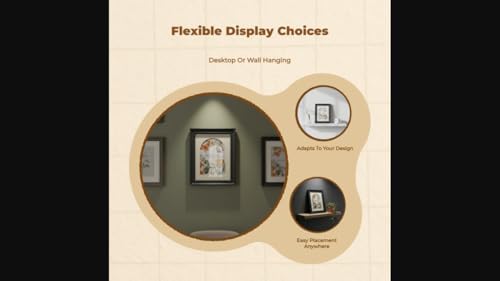 MERISHOPP Retro Wood Picture Frame, Vintage Design, Desktop Wall Decor, Art Display Retro Black 30 * 30cm