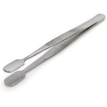 STEELMAN 4.5-Inch Rounded Spade Tip Utility Tweezers 05607