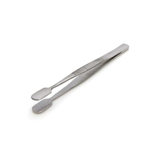 STEELMAN 4.5-Inch Rounded Spade Tip Utility Tweezers (05607)