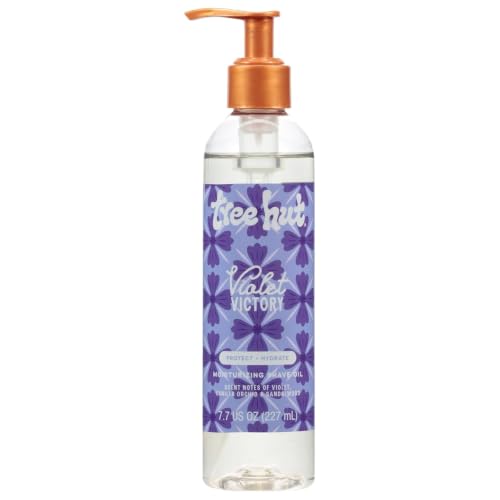 Image of Tree Hut Moisturizing Shave Oil, Violet Victory, 7.7 oz