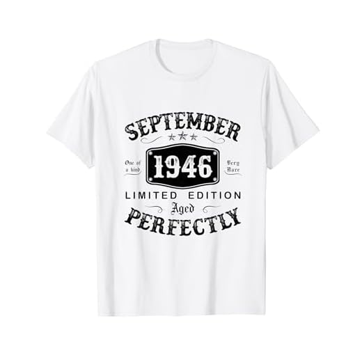Vintage Regalo 78 Años Cumpleaños Hombre Septiembre 1946 Camiseta