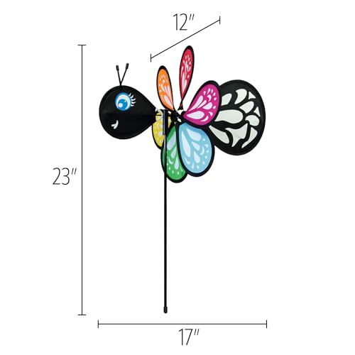 In the Breeze 2800 — Baby Butterfly Ground Spinner — Small Wind Spinner for Gardens, Planters, Flower Pots, Yards
