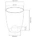 Prosperplast Vaso coubi per per Orchidee, 13 x 16 cm, Trasparente