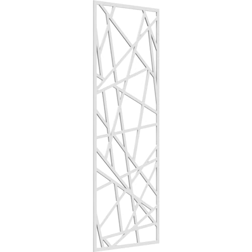 Image of 27 3 /8 inchW x 69 3 /8 inchH x 3 /8 inchT Conway Decorative Fretwork Wall Panels in Architectural Grade PVC