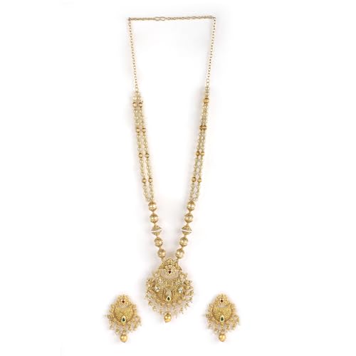 Rubans Gold Plated Necklace Set Traditional Festive Jewellery for...