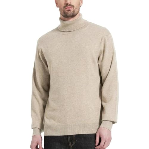 Men's Slim Fit Ribbed Turtleneck Knit Sweater Vintage Style Warm Long Sleeve Pullover2