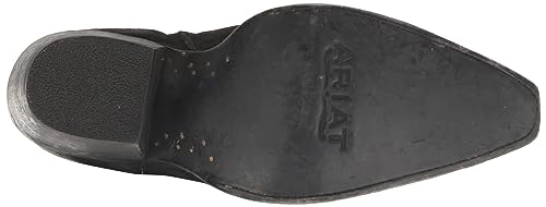 ARIAT ARIAT Women's Laramie StretchFit Western Boot - Distressed Black Suede, 8.5 Narrow