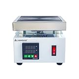 LABHOUSE Digital Cast Iron Lab Hot Plate 110V 1000W Microcomputer Electric Preheat Welder Hotplate Single Heating Stations Heater for Laboratory Glassware(120x120mm)