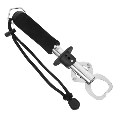 PRETYZOOM Portable Fish Gripper with Accurate Weighing Function Sturdy Design for All of Fish Antislip Rope to Prevent Drops for Fishing Enthusiasts and Professionals