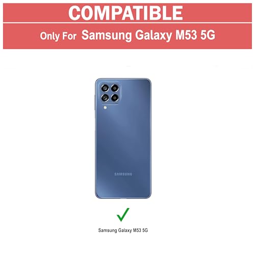 Image of Zapcase Back Case Cover for Samsung M53 5G | Compatible for Samsung M53 5G Back Case Cover | 360 Degree Back Cover Case | Clear Case with Camera Protection |(TPU + PC | Matte Black)