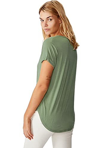 Image of Fabricorn Stylish Plain Up and Down Cotton Tshirt for Women