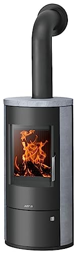 JUSTUS Austin Kaminofen 5 kW für Scheitholz und Kohlebriketts Gussgrau-Speckstein JUSTUS Austin Kaminofen 5 kW für Scheitholz und Kohlebriketts Gussgrau-Speckstein