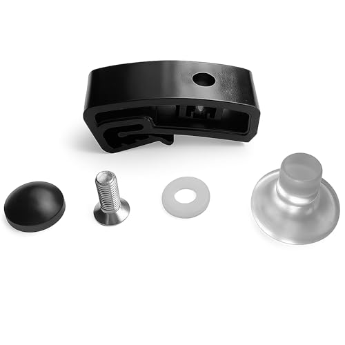 NIMOVA 1 Set Bonnet Wind Bug Stone Deflector Protector Assembly Plastic Clips Set Fitting Kit Repair Kit Compatible with All Vehicles | Universal Fit | Black Plastic - Front Center