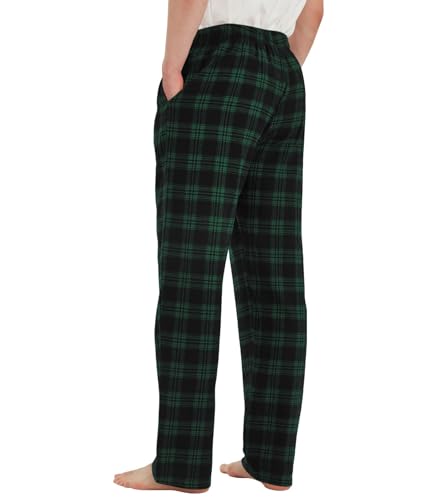 Idtswch Tall Mens Pajamas Pants 34/36/38 Long Inseam Plaid Lounge Pants Sleepwear Bottoms3