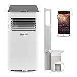 Devola 4-in-1 WiFi Air Conditioning Unit 10000 BTU, Portable Air Conditioner & Dehumidifier, With 2 Window Kits Included, Fan only mode, Cooling, Timer & Dehumidifying Functions