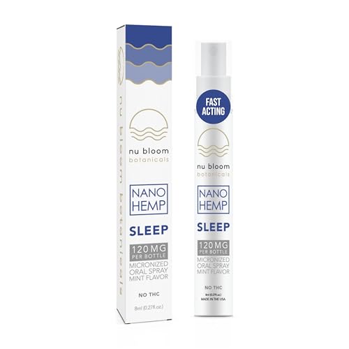 Nu Bloom Sleep Spray for Adults Fast-Acting Melatonin Oral Spray 8 mL