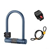 Sicheres Kombinationsschloss für Fahrrad und Roller, robuste Stahllegierung mit Silikonabdeckung...