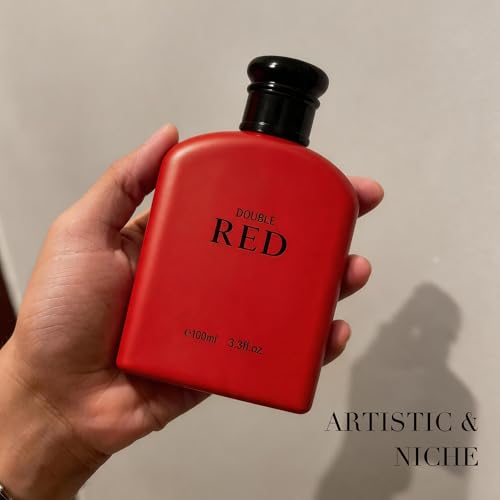 Image of AFLUXE Double Red Eau de Toilette for Men, Energizing Fresh Citrus Spicy Cologne, Long Lasting Woody Amber Fragrance, 3.3 fl oz (100 ml)
