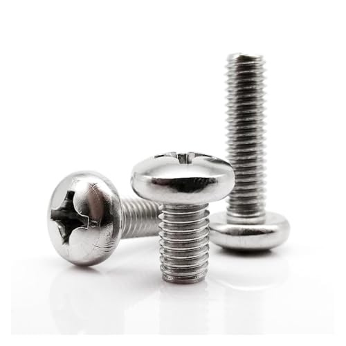 M1.6 M2 M2.5 M3 M3.5 M4 M5 M6 M8 長プラスネジボルト 304ステンレス(10mm,M2.5 50pcs)