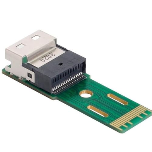 Image of IJSDNVJNDX SFF-8654 38pin Male to Female Extender Adapter PCI-E Slimline SAS 4.0 SFF-8654 4i 38pin Test Tools