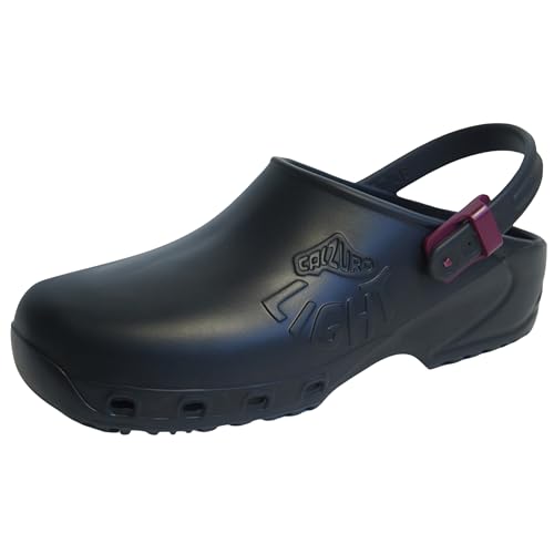Image of CALZURO Lights Clogs - Italian Made Lightweight Work Shoes for Professionals - EVA Non Slip Clogs for Kitchen, Hospital, Garden, Restaurant - Machine Washable Side Ventilation - Men & Women