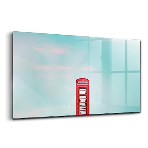 Peinture murale en verre Wallfluent 100x50cm décoration cabine téléphonique pour intérieur