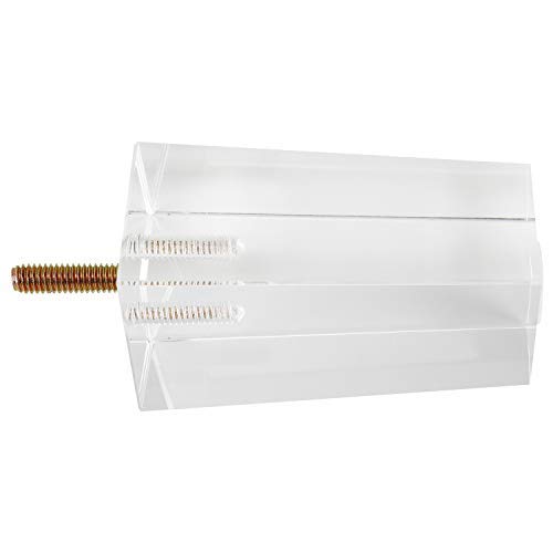 Homend Pack Of 4 Clear Acrylic Sofa Legs, Bench Legs Modern Cabinet Cupboard Coffee Table Legs Pyramid Couch Feet For Ikea Storage Shelves Sideboard Buffets Legs Glass Footstool Legs (4 Inch Height) #TOP7