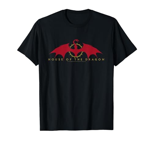Game of Thrones House of The Dragon Logo T-Shirt, Men, Black, Small