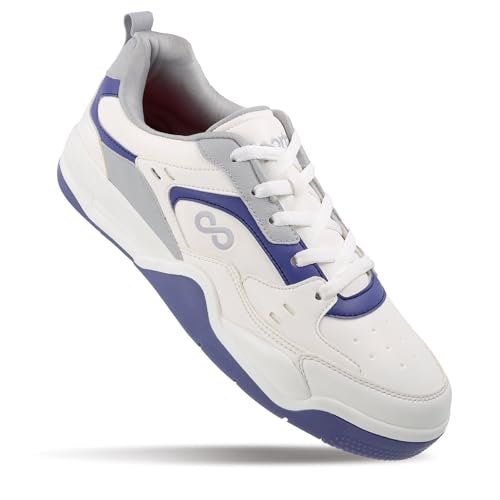 Image of WALKAROO Colourblocked Sneakers for Men's|Comfortable Insole and Secured Lace-Up Closure |Stylish Sneakers for Everyday Wear|WY3477