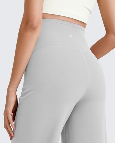 Image of G4Free Women's Maternity BareFeel Wide Leg Yoga Pants | Bump-Friendly Coverage,Wide Leg Design,Lycra Blend,Extremely Soft,Skin-like Touch,for Work Casual Wear