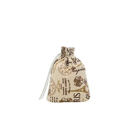 Webla - Bolso de Lazo de Algodón de Poliéster, Adecuado Para Viajes Al Aire Libre, Bolsa de Almacenamiento de Tela de Zapatos Bolsa de Lavado, poliéster algodón (A)