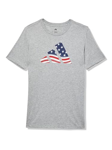 Image of adidas Boys' Short Sleeve Cotton USA Graphic T-Shirt