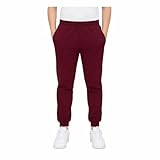 KHIM Pantalon de jogging pour enfant Ensemble de survêtement Pantalon Enfant Unisexe Fille Garçon Vêtement de sport, bordeaux, 7-8 ans