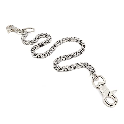 newtro Stainless Steel Wallet Chain for Men Women Boy Girl, Biker Motorcycle Pants Jean Punk Long Key Chain 19 inches (ST001-19)