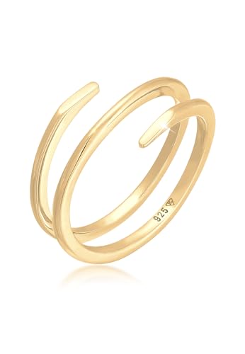 Bague en argent 925 Elli torsadé pour éviter les allergies cutanées avec élégance