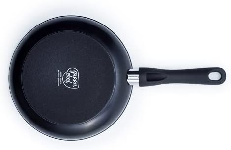 GreenChef CC002576-001 Induction Frying Pan Non Stick 20 cm, Healthy Ceramic, ToxinFree, Stay-Cool Handle, Oven Safe, Diamond Collection, Black, Aluminium