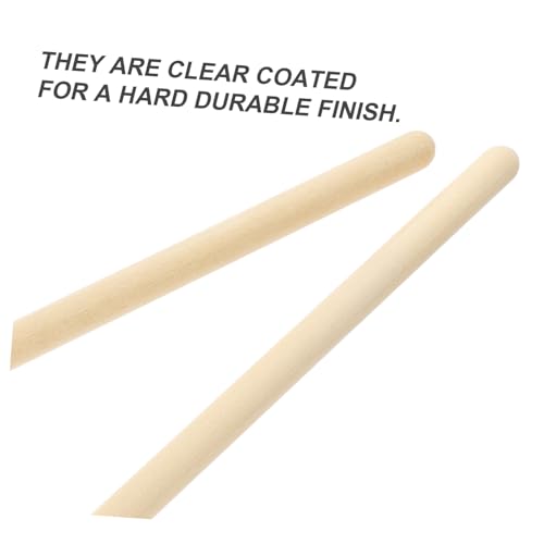 4 Pares de Baquetas de Madera de Arce para Batería Jazz miniatura 7