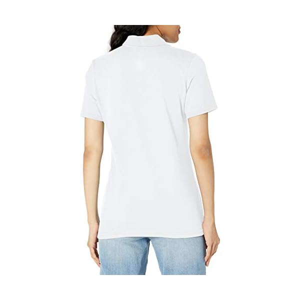 Hanes-Womens-X-Temp-Performance-Polo-Shirt Hanes womens Hanes Women's X-temp Performance polo shirts, White, Large US