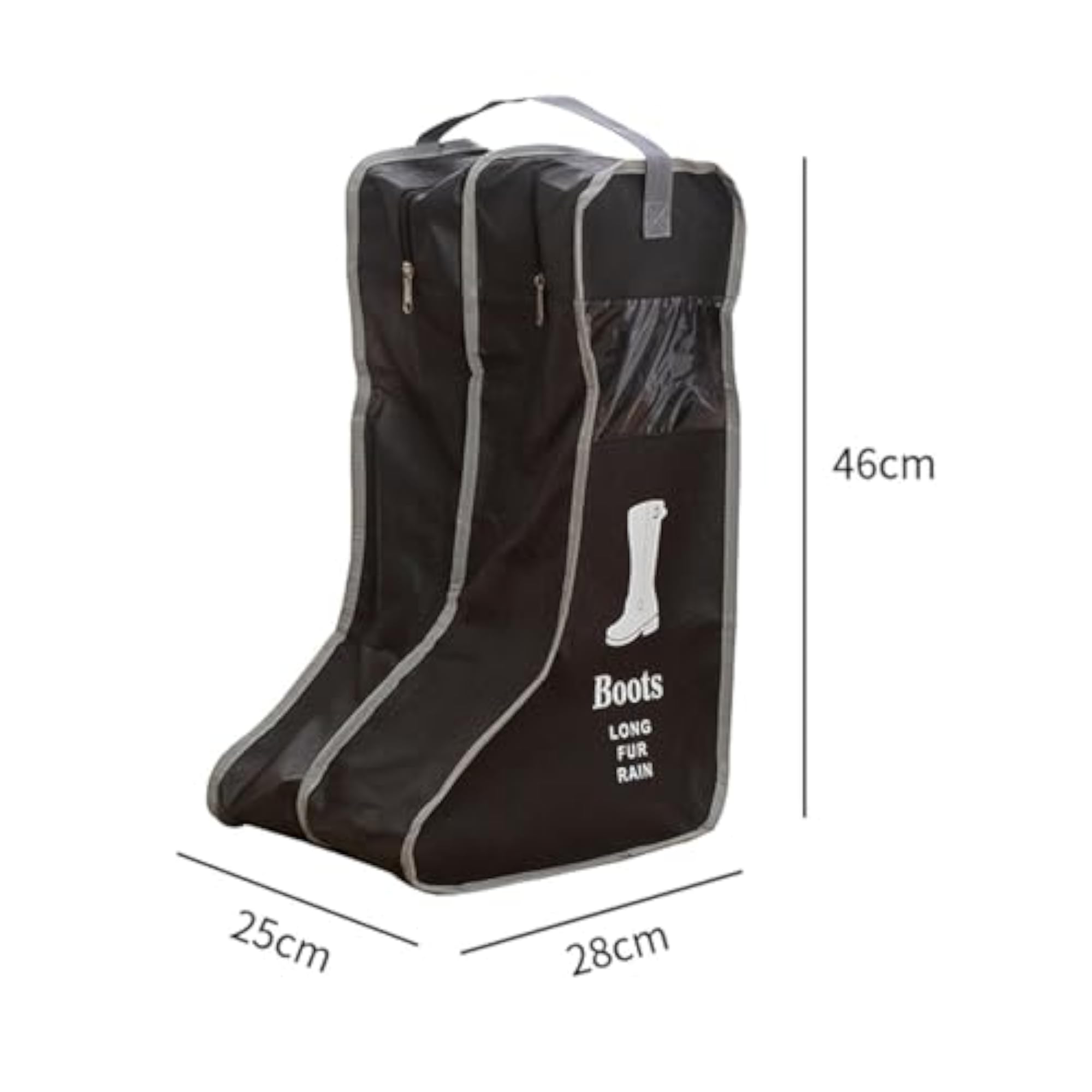 Boots Storage Bag Lightweight Trendy Shoe Bag, Black
