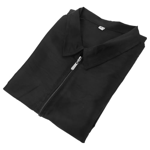 Tablier de toilettage multifonction en brocart polyester noir pour la coloration des poils