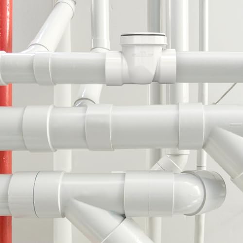 Image of GASHER 4 inch PVC Backflow Preventer Valve, Sewer Check Back Flow Preventer Drain Backflow Preventer Valve for a Variety Of Drainage Systems