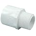 NIBCO 436 Series PVC Pipe Fitting, Adapter, Schedule 40, 1" Slip x NPT Male