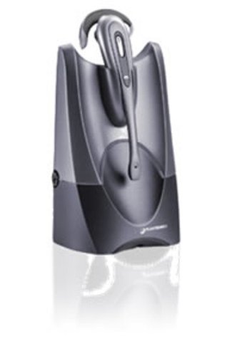 Plantronics CS50 / HL10 Monoaural gancho de oreja, Diadema Gris auricular con micrófono – Auriculares con micrófono (Centro de llamadas/Oficina, Monoaural, gancho de oreja, Diadema, Gris, Digital, Inalámbrico)