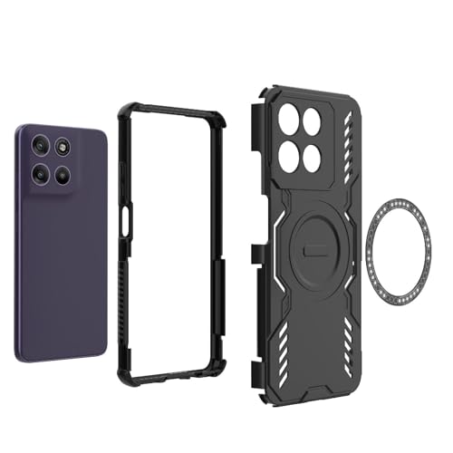 Image of Back Cover Case for Motorola Moto G67 Power 5G | 360 Protection Mobile Phone Case Mag-Safe | Motorola G67 Power Back Cover | Moto G 67 Power 5+G Back Cover - Black TPU+PC