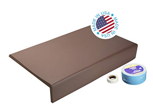 Kidkusion Soft Seat Edge Cushion | Made in USA | 108" | Brown | Fireplace Cushion and Hearth Pad - Thumbnail 7