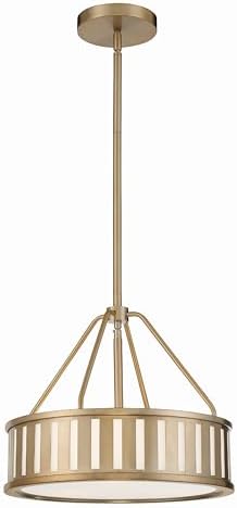Crystorama Kendal 3 Light Vibrant Gold Mini Chandelier